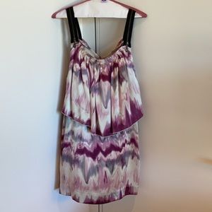 Notice tie dye dress silk